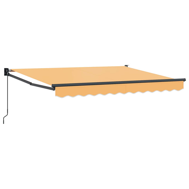 Uitschuifbare Luifel Zand Polyester En Aluminium Zand (Antraciet Frame)