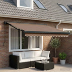 350 x 250 cm / Taupe / met antraciet lijst