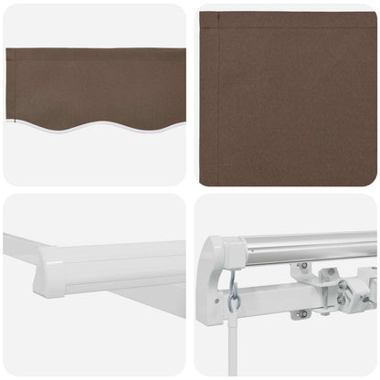 Uitschuifbare Luifel Stof En Aluminium Taupe