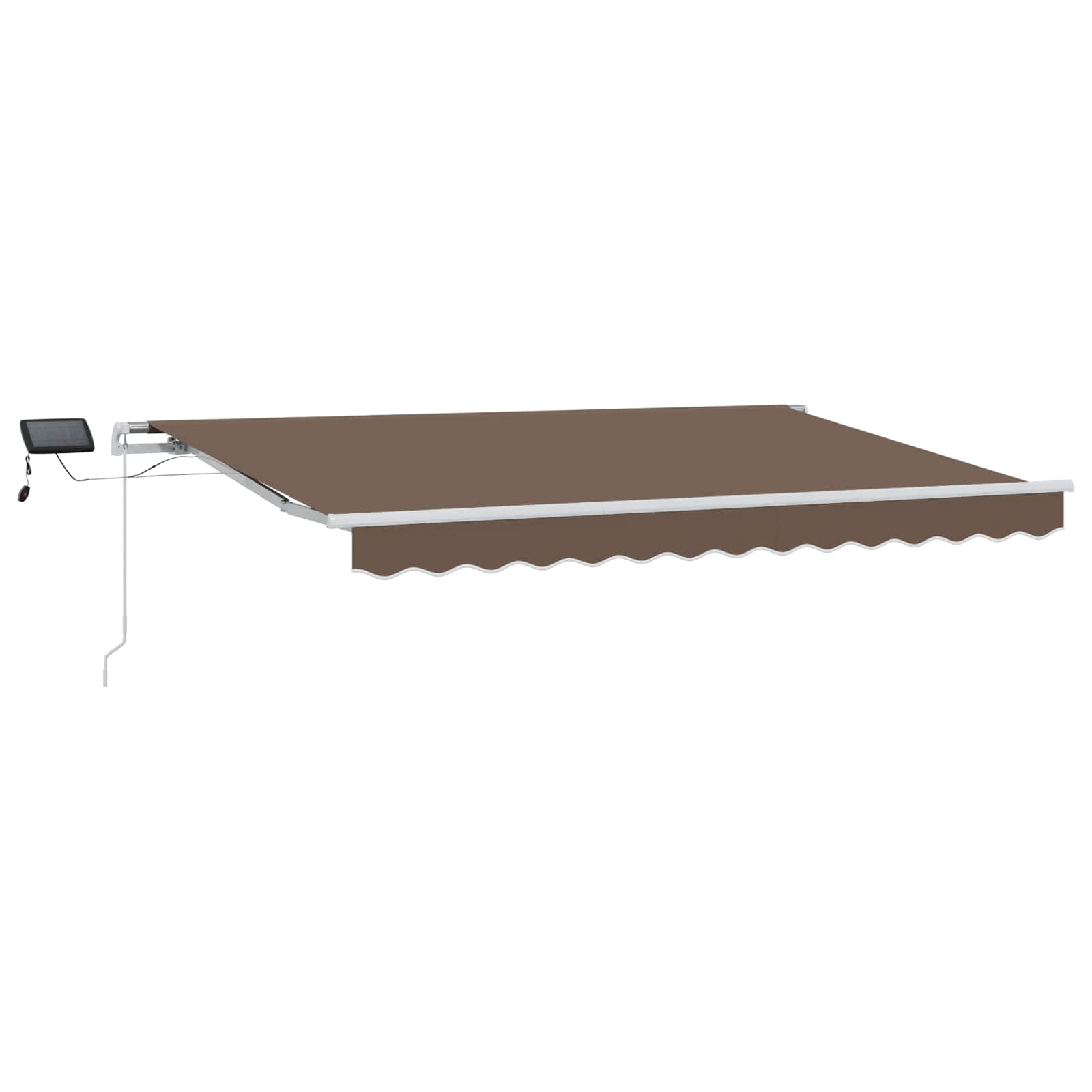 Uitschuifbare Luifel Stof En Aluminium Taupe