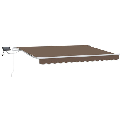Uitschuifbare Luifel Stof En Aluminium Taupe