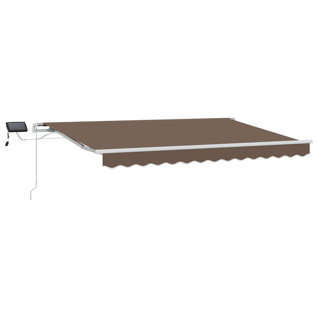 Uitschuifbare Luifel Stof En Aluminium Taupe