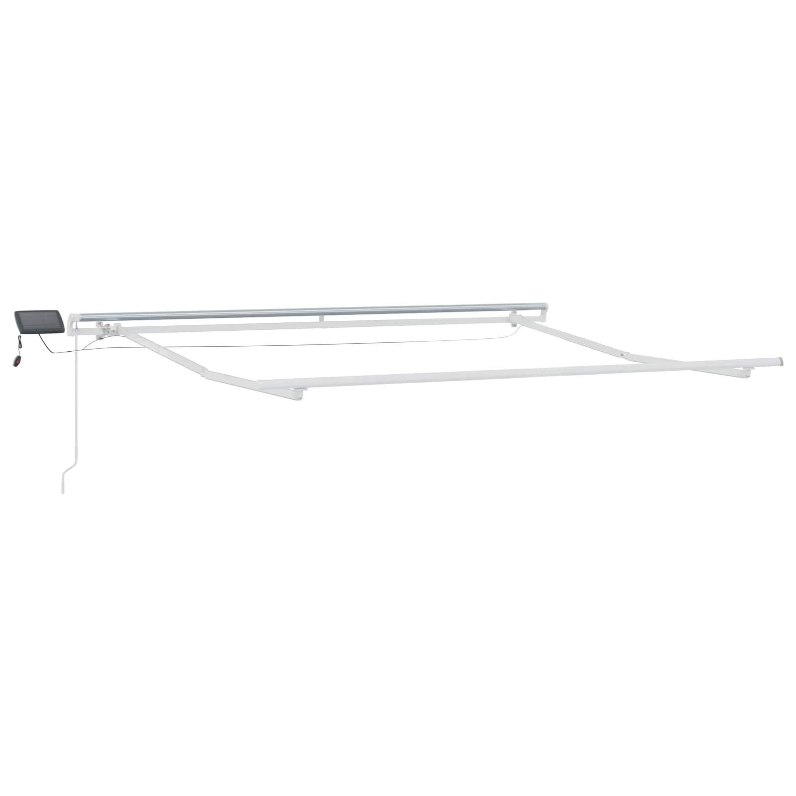 Uitschuifbare Luifel Stof En Aluminium Taupe