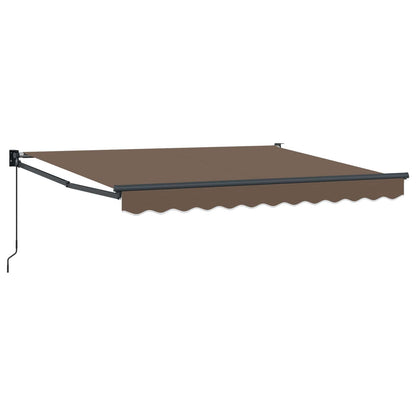 Uitschuifbare Luifel Taupe Polyester En Aluminium Taupe (Antraciet Frame)