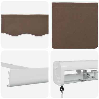 Uitschuifbare Luifel Canvas En Aluminium Taupe