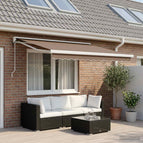 500 × 300 cm / Taupe / met witte lijst