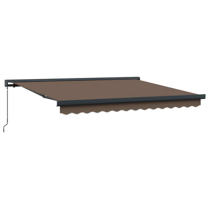 Uitschuifbare Luifel Canvas En Aluminium Taupe