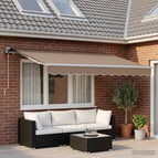 600 × 300 cm / Taupe / met witte lijst