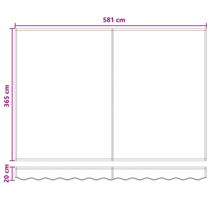Uitschuifbare Luifel Polyester En Aluminium Zand