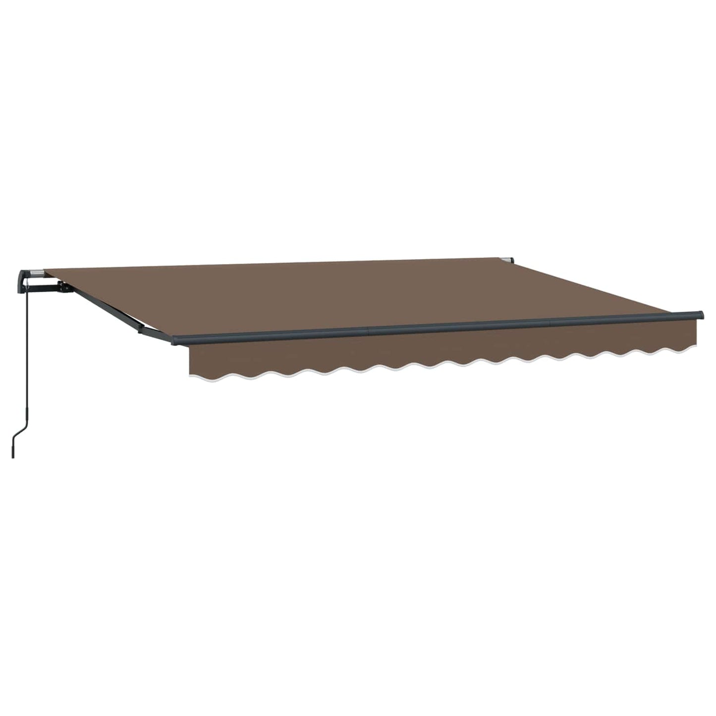 Uitschuifbare Luifel 4,5 × 3 M Polyester En Aluminium Taupe