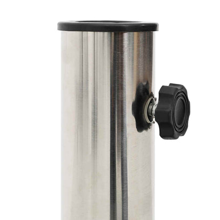 Parasolvoet Voor 40-50 Mm Paal 26.75 Kg Graniet En Rvs