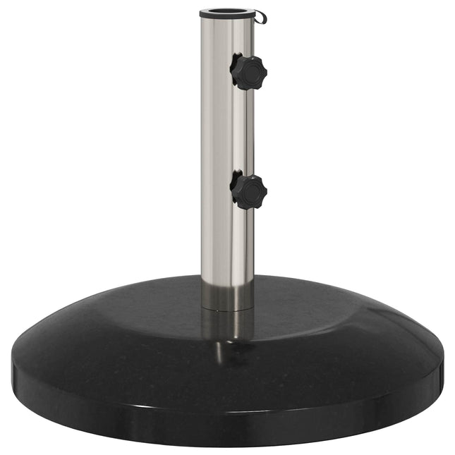 Parasolvoet Voor 40-50 Mm Paal 26.75 Kg Graniet En Rvs