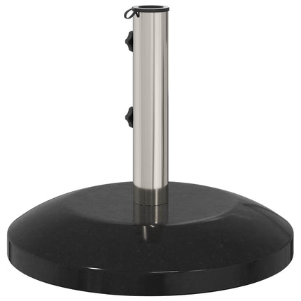 Parasolvoet Voor 40-50 Mm Paal 26.75 Kg Graniet En Rvs