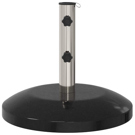 Parasolvoet Voor 40-50 Mm Paal 26.75 Kg Graniet En Rvs