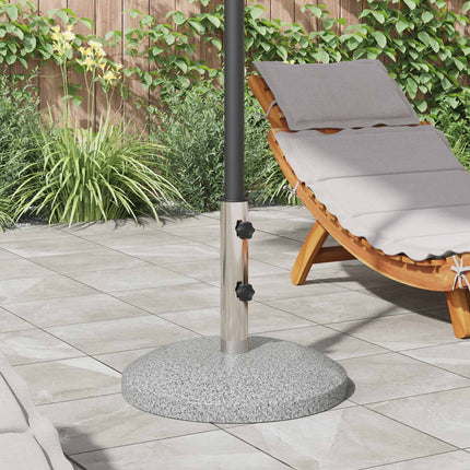 Parasolvoet Voor 40-50 Mm Paal 26.75 Kg Graniet En Rvs