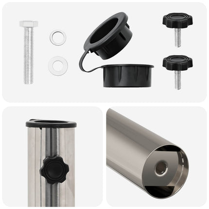 Parasol Basisbuis 0.63 Kg Natuurlijk Rvs
