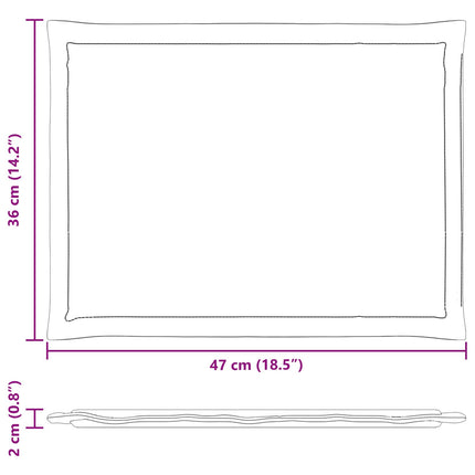 S 2 St. 47 X 36 X 2 Cm Polyester
