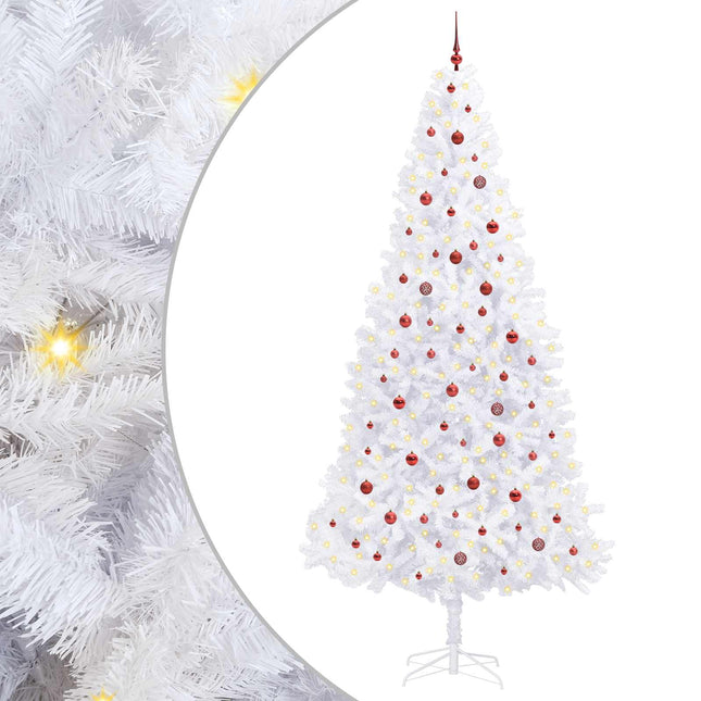 Kunstkerstboom Met 300 Led Wit Pvc En Staal