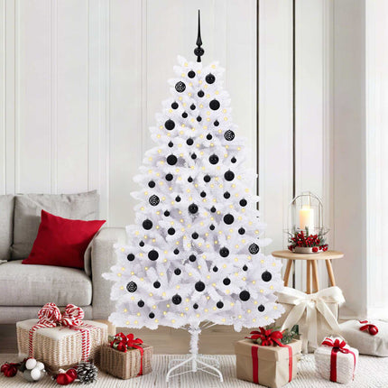 Kunstmatige Inklapbare Kerstboom Wit Pvc En Staal