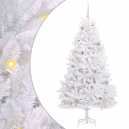 Kunstmatige Inklapbare Kerstboom Wit Pvc En Staal
