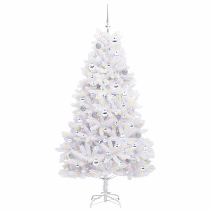 Kunstmatige Inklapbare Kerstboom Wit Pvc En Staal