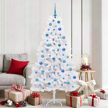 Kunstmatige Inklapbare Kerstboom Wit Pvc En Staal