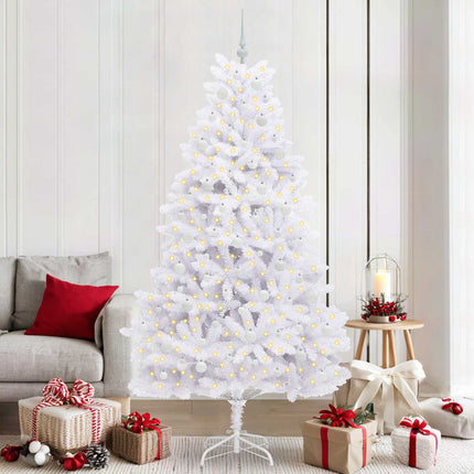 Kunstmatige Inklapbare Kerstboom Wit Pvc En Staal