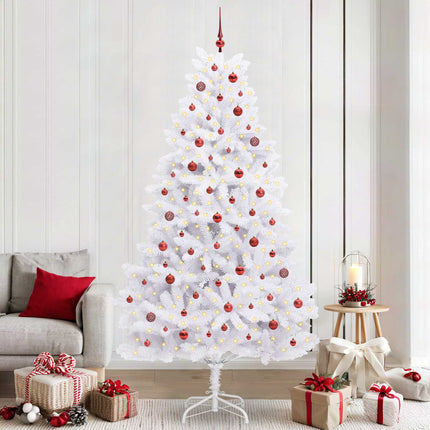 Kunstmatige Inklapbare Kerstboom Wit Pvc En Staal