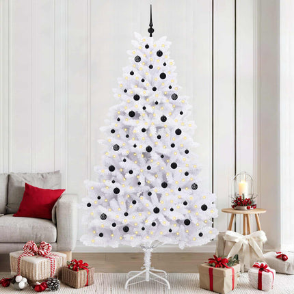 Kunstmatige Inklapbare Kerstboom Wit Pvc En Staal