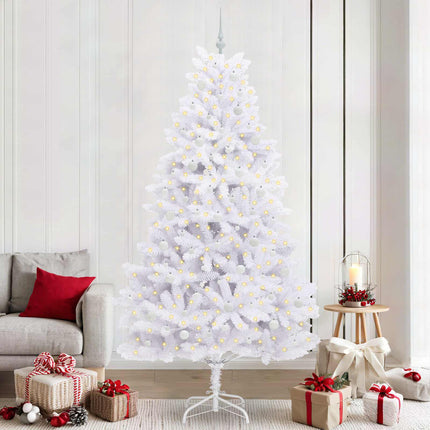 Kunstmatige Inklapbare Kerstboom Wit Pvc En Staal