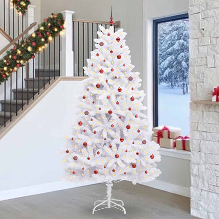 Kunstmatige Inklapbare Kerstboom Wit Pvc En Staal