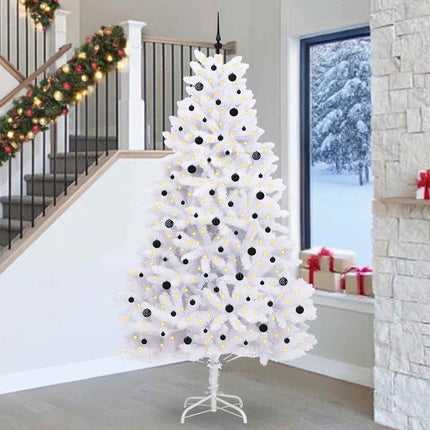 Kunstmatige Inklapbare Kerstboom Wit Pvc En Staal