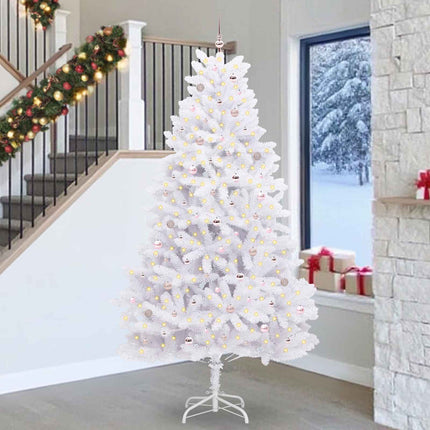 Kunstmatige Inklapbare Kerstboom Wit Pvc En Staal