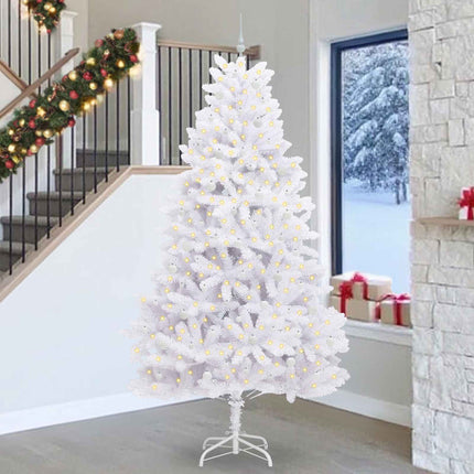 Kunstmatige Inklapbare Kerstboom Wit Pvc En Staal
