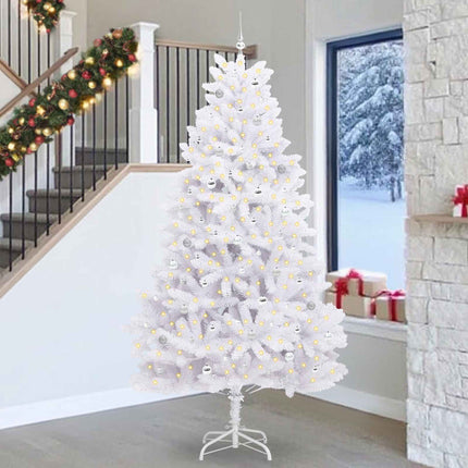 Kunstmatige Inklapbare Kerstboom Wit Pvc En Staal