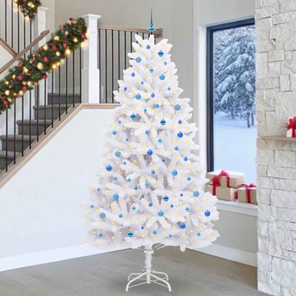 Kunstmatige Inklapbare Kerstboom Wit Pvc En Staal