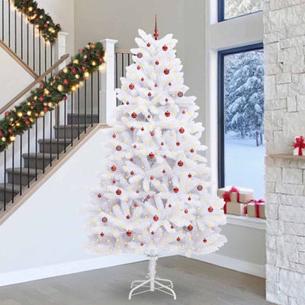 Kunstmatige Inklapbare Kerstboom Wit Pvc En Staal