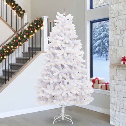 Kunstmatige Inklapbare Kerstboom Wit Pvc En Staal