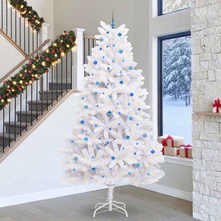 Kunstmatige Inklapbare Kerstboom Wit Pvc En Staal