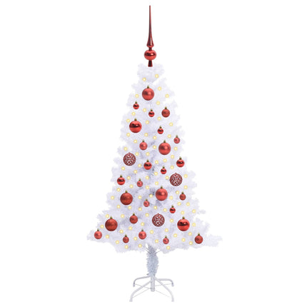 Kunstkerstboom Met 150 Led Wit Pvc En Staal