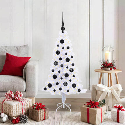 Kunstkerstboom Met 150 Led Wit Pvc En Staal