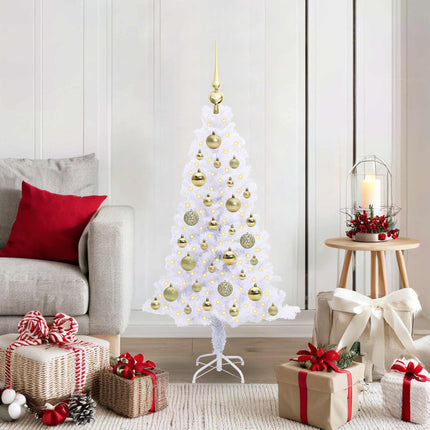 Kunstkerstboom Met 150 Led Wit Pvc En Staal