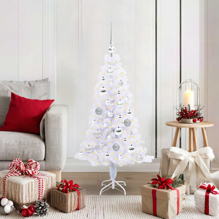 Kunstkerstboom Met 150 Led Wit Pvc En Staal