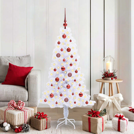 Kunstkerstboom Met 150 Led Wit Pvc En Staal