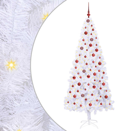 Kunstkerstboom Met 300 Led Wit Pvc En Staal