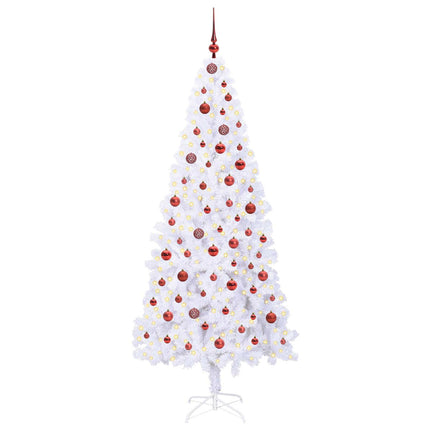 Kunstkerstboom Met 300 Led Wit Pvc En Staal