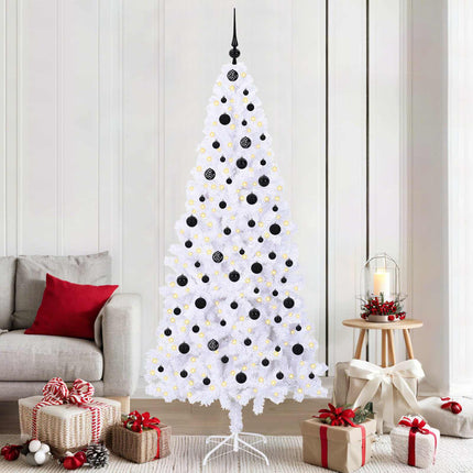 Kunstkerstboom Met 300 Led Wit Pvc En Staal