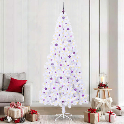Kunstkerstboom Met 300 Led Wit Pvc En Staal