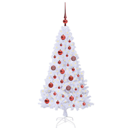 Kunstkerstboom Wit Pvc En Staal