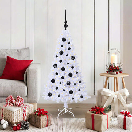 Kunstkerstboom Wit Pvc En Staal